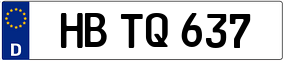 Trailer License Plate